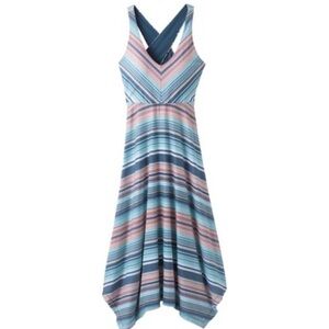 Prana Multicolor Striped Maxi Dress